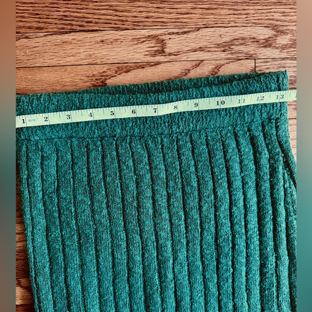Free People Kelly Green Ribbed Sweater Maxi Skirt - Picture 6 of 8